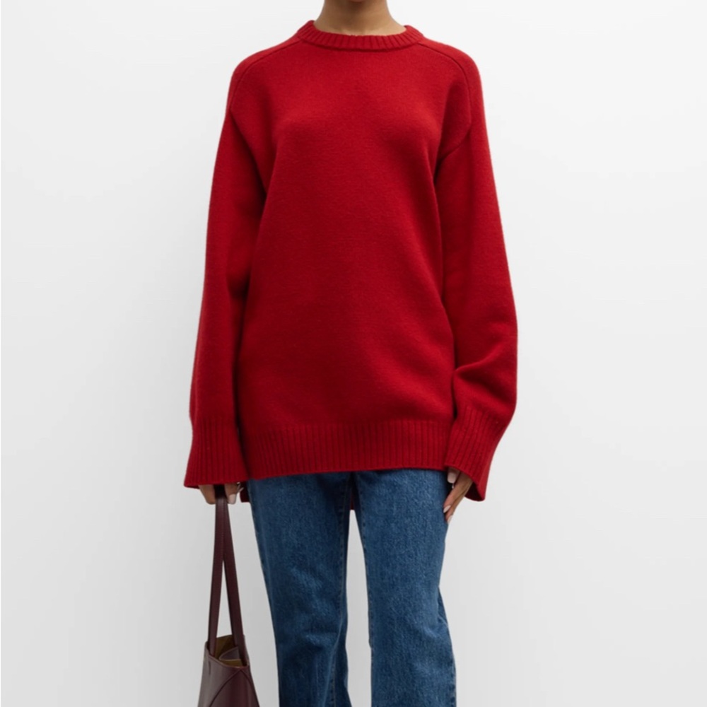 Lou Lou Studio Safi red oversized sweater